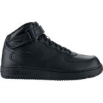 Basket nike air force 1 noir mid - nike - ps 314196 004 - adulte - lacets - synthtique