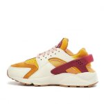 Basket nike air huarache run - orange - cuir - plat - lacets