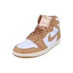 Baskets - nike - air jordan 1 retro hi og - femme - beige - cuir - lacets
