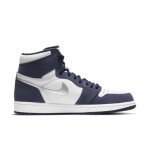Baskets - nike - air jordan 1 retro high co japan midnight - homme - blanc - metallic / navy / silver ...