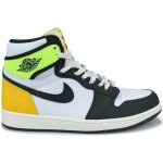 Basket nike air jordan 1 retro high og - blanc noir vert fluo jaune - homme / femme Basket nike air jordan 1 retro high og - blanc noir vert fluo jaune - homme / femme