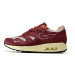 Baskets nike air max 1 homme chaussures entra�nement de sport wine rouge