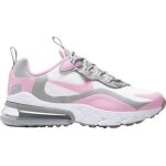 Basket nike air max 270 react junior - blanc gris rose - textile - lacets - enfant