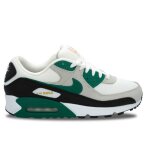 Baskets nike air max 90 malachite - homme - blanc - cuir - lacets