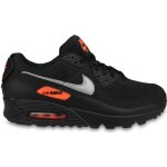 Basket nike air max 90 - nike - noir cuir - semelle gaufr�e - tige en maille filet