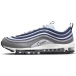 Basket nike air max 97 premium - gris bleu blanc - tige en mesh cuir - fermeture  lacets
