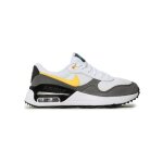 Baskets - nike air max systm gs - blanc - talon plat - lacets - bout rond Baskets - nike air max systm gs - blanc - talon plat - lacets - bout rond