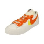 Baskets nike blazer low - sacai pour homme en cuir blanc avec lacets