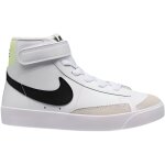Baskets nike blazer mid 77 - nike - cuir - blanc - talon plat - lacets - mixte