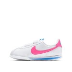 Basket - nike - cortez basic sl cadet - cuir - blanc - cheville basse