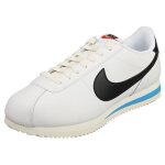 Baskets - nike - cortez - femme - blanc noir - cuir - lacets - 41 eu