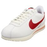 Baskets - nike - cortez - femme - cuir - lacets - blanc rouge