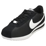Nike cortez femme - baskets textile noir / blanc � lacets
