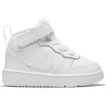 Baskets - nike - court borough mid 2 tdv - blanc - mixte - bb - lacets - synthtique - plat