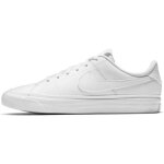 Baskets nike court legacy - enfant - blanc - cuir - lacets