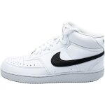 Baskets - nike - court vision mid - cuir cologique - blanc - homme