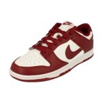 Baskets nike dunk low retro pour hommes - rouge - garon - lacets - synthtique