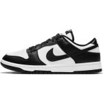 Basket nike dunk low retro - noir - homme - lacets - tige en cuir