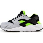 Basket nike huarache run junior - gris / noir / vert / blanc - r�f. 654275 - 015