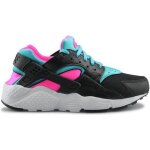 Basket nike huarache run junior - nike - noir / rose - enfant - fille - lacets