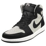 Baskets - nike - jordan 1 retro high og - femme - gris noir - cuir et synthetique - lacets Baskets - nike - jordan 1 retro high og - femme - gris noir - cuir et synthetique - lacets