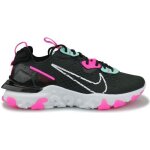 Basket nike react vision pour femme - nike - noir - toile - lacets