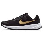 Baskets nike revolution 6 next nature noir / or enfant fille