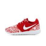 Basket nike roshe run print - nike - 677784 - 605 - rouge - enfant - polyester - femme - lacets