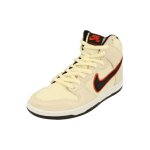 Baskets nike sb dunk high pro prm pour hommes - beige - lacets - dessus en textile