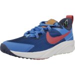 Baskets nike star runner 4 - bleu - textile - lacets - adulte - plat - mixte