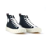 Baskets palladium ace mid lth - noir / blanc - homme - cuir - lacets