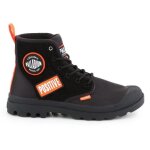 Baskets - palladium - hi change - homme - noir - textile - lacets