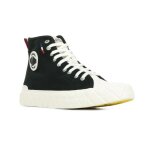 Basket palladium palla ace cvs femme - palladium - noir - textile - femme - adulte - lacets - plat