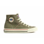 Baskets palladium palla louvel - dusky / white / aspragus - 37 - homme - vert - lacets - plat