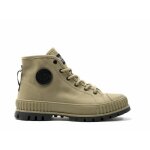 Baskets palladium pallashock supply - olive night - homme - lacets - semelle en caoutchouc recycl