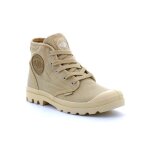 Basket palladium pampa hi beige - homme - canvas - sahara - lacets