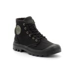 Baskets palladium pampa hi htg supply noir - homme - lacets - plat