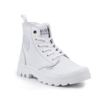 Baskets - palladium - pampa hi zip - blanc - femme - plat - zip