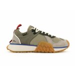 Baskets palladium troop runner - dune - 36 - homme - gris - lacets - nylon - plat