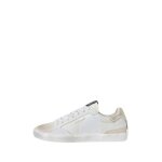 Baskets pepe jeans femme - pepe jeans - ref 62138 white - cuir - lacets - plat