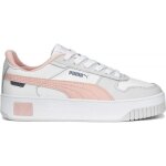 Basket - puma - carina street - cuir - blanc / or - femme - plateau