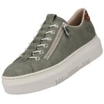 Baskets  plateau rieker - femmes - vert - semelles compenses - fermeture clair