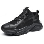 Baskets  plateforme pour hommes funmoon - noir - chaussures de mode tendance dcontractes confortables ...