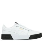 Baskets - puma - carina 2. 0 - blanc / noir - cuir - confort exceptionnel