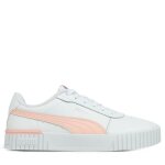 Baskets blanches / rose femme puma carina 2. 0