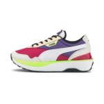 Basket puma cruise rider flair - rf. 381654 - 02. couleur : blanc violet rouge