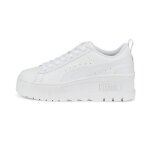 Basket puma mayze wedge - rf. 386273 - 04. couleur : blanc. dtails. - tige en cuir. - semelle intermdiaire ...
