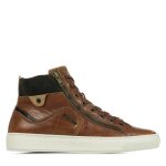 Baskets - redskins - hopeso - cuir - marron - plat