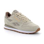 Baskets - reebok - classic leather - beige - cuir - lacets