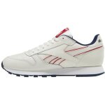 Basket reebok classic leather - zzysh - homme - cuir - lacets - blanc
